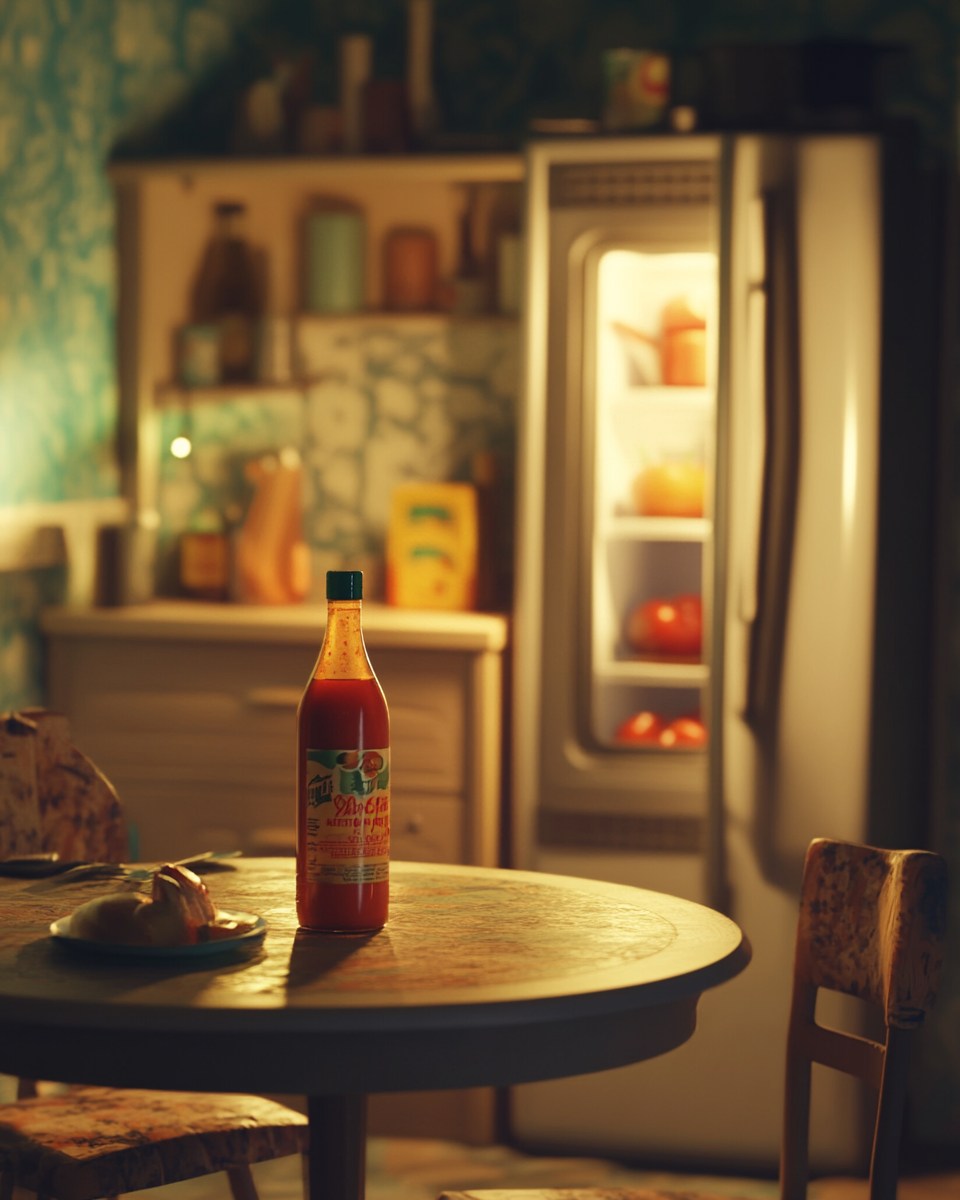 docskantari_A_playful_scene_showing_a_ketchup_bottle_on_a_din_49d25048-07b2-4774-bd3e-fd7cc3649ddc_1