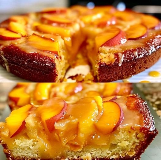 Irresistible Summer Peach Cake 🍰: A Sweet, Fruity Delight for Warm Days 480579756_122214610904229654_8259143633017036655_n