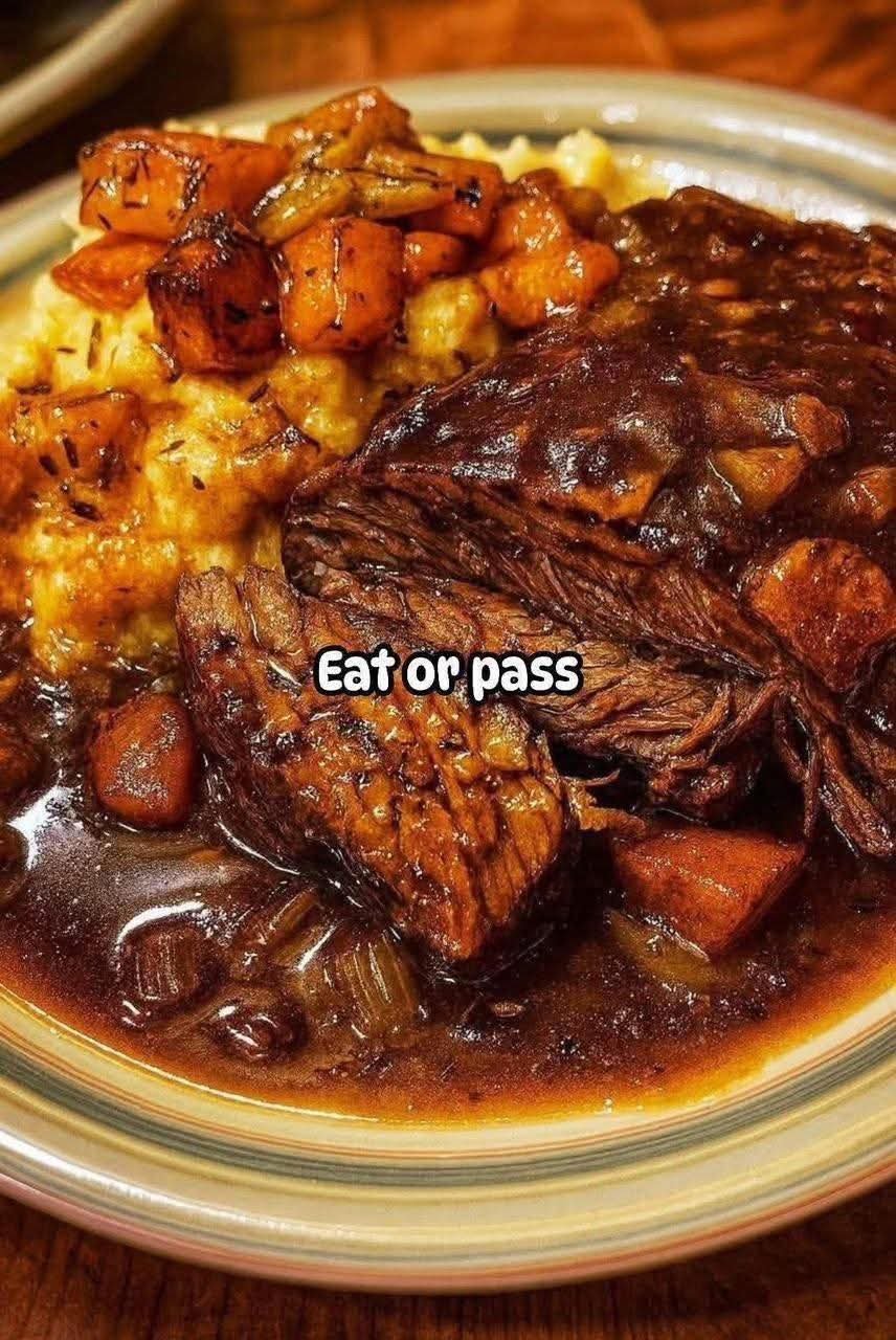 Beef & Gravy Over Mashed Potatoes FB_IMG_1763831984534